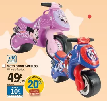 Oferta de Minnie - Moto Correpasillos por 49,99€ en E.Leclerc