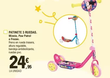 Oferta de Rueda - Patinete 3 Ruedas por 24,95€ en E.Leclerc