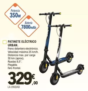 Oferta de Urban - Patinete Eléctrico por 329€ en E.Leclerc