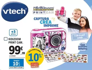 Oferta de Vtech - Kidizoom Print Cam por 99,99€ en E.Leclerc