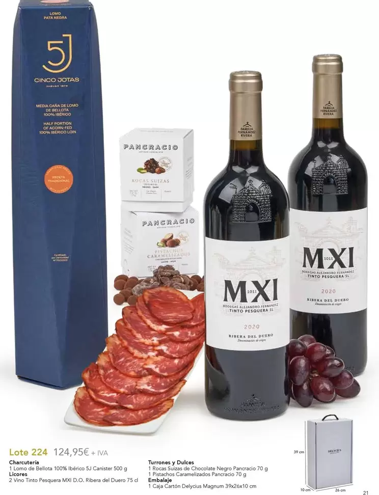 Oferta de Pata Negra - Lote 224 124,956 + ¡via en E.Leclerc