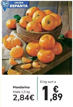 Oferta de Origen - Mandarina por 2,84€ en Carrefour Express