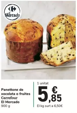 Oferta de Carrefour - Panettone De Xocolata O Fruites por 5,85€ en Carrefour Express