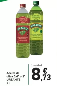 Oferta de Urzante - Aceite De Oliva 0,4o O 1° por 8,73€ en Carrefour Express