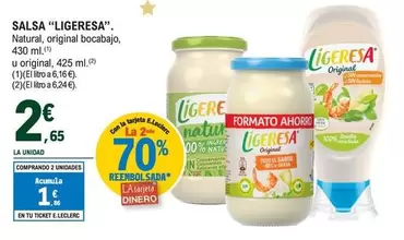 Oferta de Ligeresa - Salsa por 2,65€ en E.Leclerc