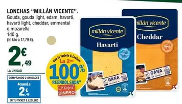 Oferta de Millán Vicente - Lonchas por 2,49€ en E.Leclerc