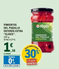 Oferta de Ifa Eliges - Pimientos Del Piquillo Enteros Extra por 1,16€ en E.Leclerc