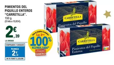 Oferta de Carretilla - Pimientos Del Piquillo Enteros por 2,39€ en E.Leclerc