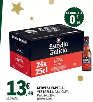 Oferta de Estrella Galicia - Cerveza Especial por 13,49€ en E.Leclerc