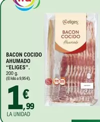 Oferta de Eliges - Bacon Cocido Ahumado por 1,99€ en E.Leclerc