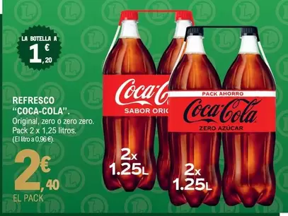 Oferta de Coca-Cola - Refresco por 2,4€ en E.Leclerc