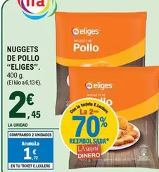 Oferta de Eliges - Nuggets De Pollo por 2,45€ en E.Leclerc