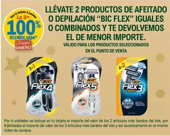 Oferta de Bic Flex -  Productos De Afeitado O Depilación en E.Leclerc