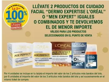 Oferta de L'Oréal - Productos De Cuidado Facial "Dermo Expertise" O "Men Expertise" en E.Leclerc