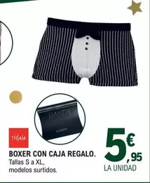 Oferta de Tissaia - Boxer Con Caja Regalo por 5,95€ en E.Leclerc