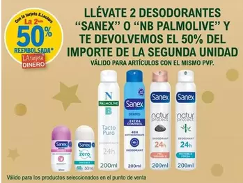 Oferta de Sanex/Nb Palmolive -  Desodorantes en E.Leclerc