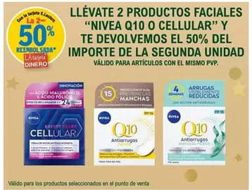 Oferta de Nivea Q10 O Cellular - Productos Faciales en E.Leclerc