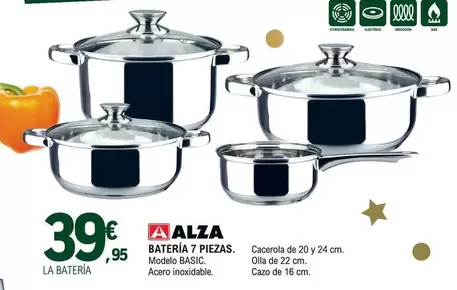 Oferta de Alza - Bateria 7 Piezas por 39,95€ en E.Leclerc