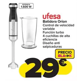 Oferta de Ufesa - Batidora Orion por 29€ en Carrefour