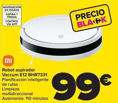 Oferta de Xiaomi - Robot Aspirador Vaccum E12 BHR7331 por 99€ en Carrefour