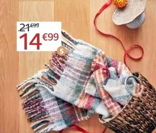 Oferta de Ecloz - Plaid Vermell, Verd I Blanc  por 14,99€ en Jardiland