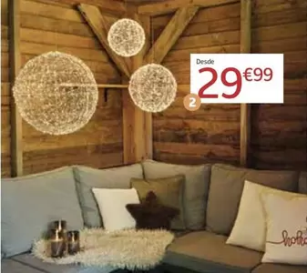 Oferta de Bola Metal Led por 29,99€ en Jardiland