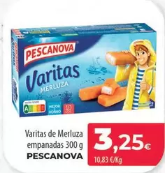 Oferta de Pescanova - Varitas De Merluza Empanadas por 3,25€ en Spar Tenerife