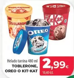 Oferta de Oreo - Helado Tarrina por 2,99€ en Spar Tenerife