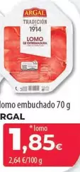 Oferta de Argal - Lomo Embuchado por 1,85€ en Spar Tenerife