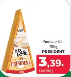 Oferta de Président - Puntas De Brie por 3,39€ en Spar Tenerife