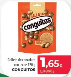 Oferta de Conguitos - Galleta De Chocolate Con Leche por 1,65€ en Spar Tenerife