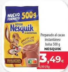 Oferta de Nesquik - Preparado Al Cacao Instantaneo Bolsa por 3,49€ en Spar Tenerife