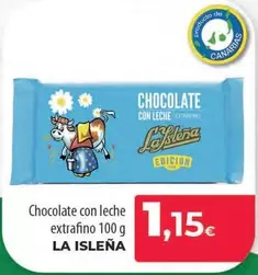 Oferta de La Isleña - Chocolate Con Leche Extrafino por 1,15€ en Spar Tenerife