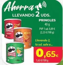 Oferta de Pringles - 40 G por 0,89€ en Spar Tenerife