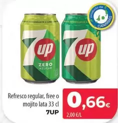 Oferta de 7up - Refresco Regular, Free O Mojito Lata por 0,66€ en Spar Tenerife