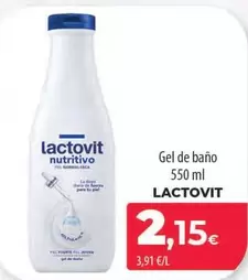 Oferta de Lactovit - Gel De Bano por 2,15€ en Spar Tenerife