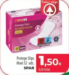 Oferta de Spar - Protege Slips Maxi 52 Uds. por 1,5€ en Spar Tenerife