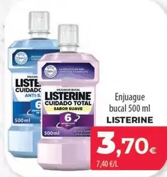 Oferta de Listerine - Enjuague Bucal por 3,7€ en Spar Tenerife