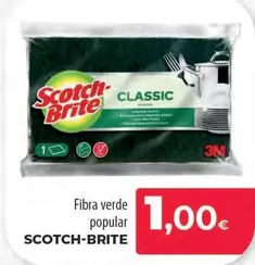 Oferta de Scotch-Brite - Fibra Verde Popular por 1€ en Spar Tenerife