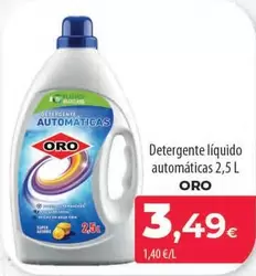 Oferta de Oro - Detergente Líquido Automáticas por 3,49€ en Spar Tenerife