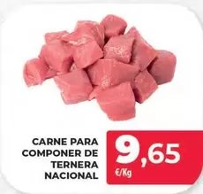 Oferta de Carne Para Componer De Ternera Nacional por 9,65€ en Spar Tenerife