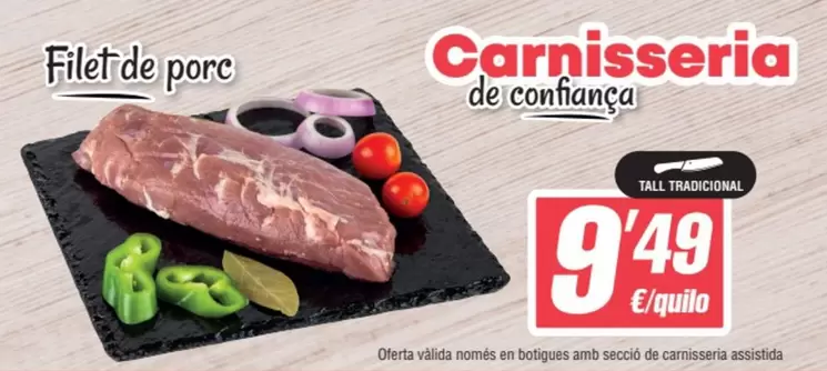 Oferta de Filet De Porc por 9,49€ en SPAR Fragadis