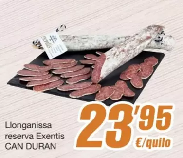 Oferta de Can Duran - Llonganissa Reserva Exentis por 23,95€ en SPAR Fragadis