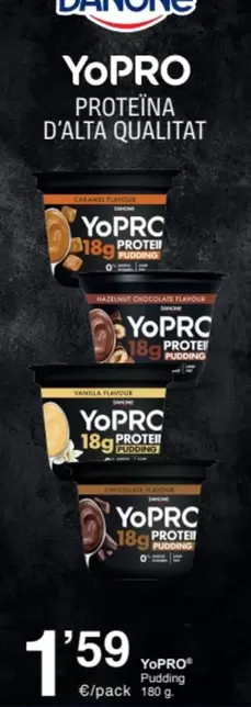 Oferta de YoPRO - Proteína D'Alta Qualitat por 1,59€ en SPAR Fragadis