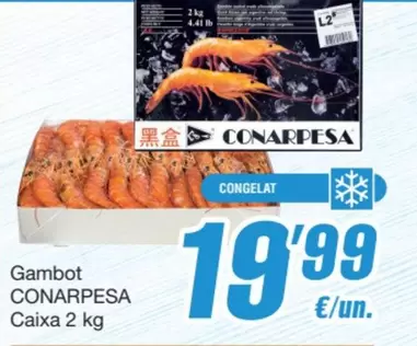 Oferta de Gambot Caixa por 19,99€ en SPAR Fragadis