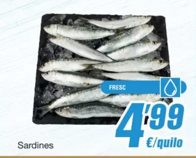 Oferta de Sardines por 4,99€ en SPAR Fragadis