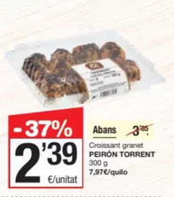 Oferta de Croissant Granet por 2,39€ en SPAR Fragadis