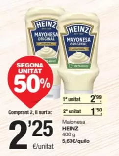 Oferta de Maionesa por 2,99€ en SPAR Fragadis