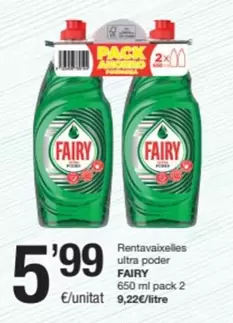 Oferta de Fairy - Rentavaixelles Ultra Poder por 5,99€ en SPAR Fragadis