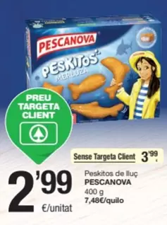 Oferta de Pescanova - Peskitos De Lluç por 2,99€ en SPAR Fragadis